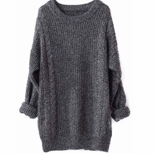 Oversized Cashmere Knitted Sweater- Medium